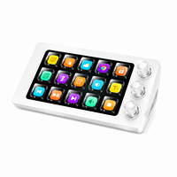 MiraBox M3 Stream Controller con Tastiera Macro e Display LCD, Tasti e Manopole Rotanti per Creatori, Streaming e Gaming