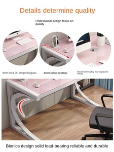 Bilgisayar masası, masaüstü masası, ev öğrenci çalışma masası, basit Modern yazı masası, e-spor masası, yatak odası ofis masası - Product Image 3