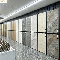 Présentoir métallique réglable pour échantillons de carreaux en céramique, marbre, granit, mosaïque et pierre de quartz, pour salle d'exposition et usage en gros