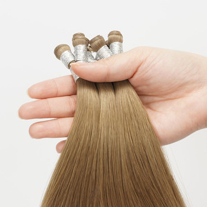 <span class=keywords><strong>Extensiones</strong></span> <span class=keywords><strong>de</strong></span> <span class=keywords><strong>Cabello</strong></span> Humano Remy Virgen 100% <span class=keywords><strong>de</strong></span> Doble Trama, Color 8N para Mayoristas, Colores Personalizados - Product Image 1