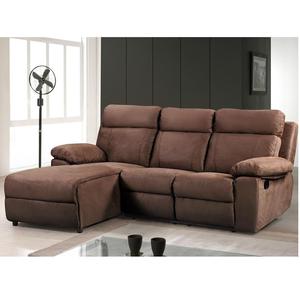 Sofá Reclinable Manual de Tela Gris para Sala de Estar, Moderno, Venta al Por Mayor - Product Image 3