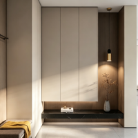 Meubles de salon européens de luxe de haute qualité, armoire à chaussures moderne sur mesure pour la solution d'organisation de la maison
