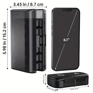 Wholesale Medibox Portable 7 Day 28 Compartments Black PP <b>Plastic</b> Weekly Pill Organizer <b>Large</b> Capacity Travel <b>Container</b> - Product Image 4