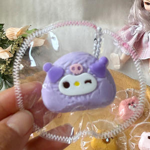 Mainan Sensorik Silikon Sanrio Kreatif, Desain Gantungan Gelembung Kartun Girly untuk Menghilangkan Stres, Lambat Mengembang - Product Image 5