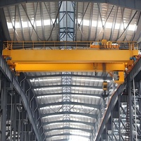 Pont roulant motorisé de type QD 5 tonnes à commande PLC, portée 10,5 m, hauteur de levage 16 m, pour usage en atelier
