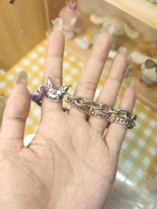 Cadena Acrílica de Diseño Original, Cadena de Acero de Titanio, Joyería Moderna Unisex, Gatito/<span class=keywords><strong>Snoopy</strong></span>/Personaje Animado, Regalo de Cumpleaños - Product Image 3