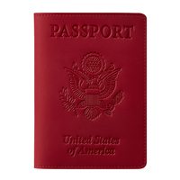 Porte-passeport JIANJI en cuir véritable lisse et léger avec plusieurs emplacements pour cartes et poche, design fonctionnel