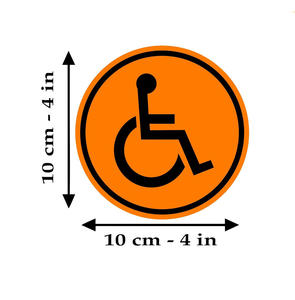 Pegatinas para discapacitados Silla de ruedas accesible para discapacitados para uso en interiores y exteriores Coche <span class=keywords><strong>Van</strong></span> Camión Camper - Product Image 2