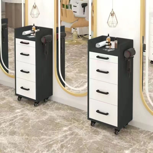 The barber shop <b>tool</b> cabinet with drawers is a hair styling <b>tool</b> cabinet It is a storage designed for hair salons. - Product Image 1