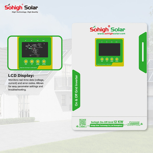 Prix de gros <span class=keywords><strong>Sohigh</strong></span> Solar 5.5KVA 6.2KVA 12KVA Systèmes d'énergie solaire hybrides monophasés avec onduleur MPPT et connectivité réseau, rendement >95% - Product Image 4