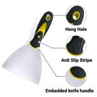 ABRIGHTURE Spatule à mastic de 1 pouce avec manche bicolore pour la réparation de cloisons sèches, le remplissage mural, le raclage, le plâtrage, la peinture – Fournisseur OEM ODM