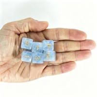 Dés à jouer D6 de 16 mm en résine nacrée personnalisée haut de gamme, effet nacré, pour accessoires de Mahjong
