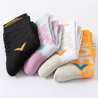 Usine directe en gros hommes Polyester sport Tube chaussettes Voe motif haut équipage été tricoté techniques d'impression