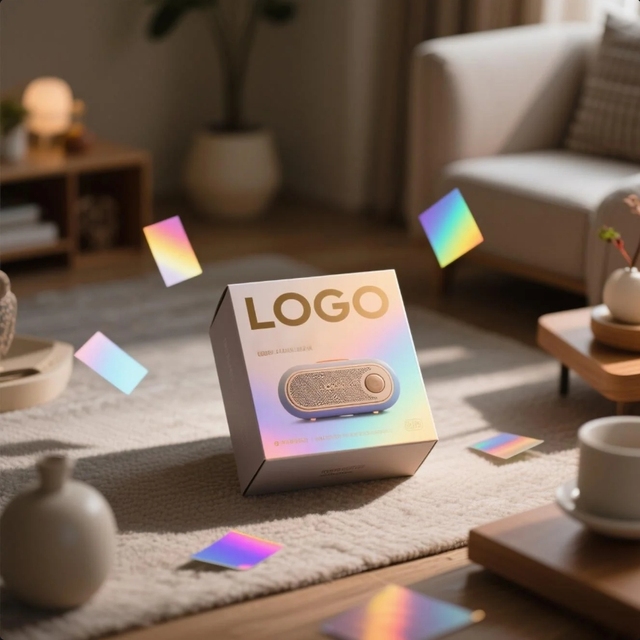 LED Music Sport Speaker Box Mini Bluetooth Speaker High-End Waterproof Sponge Lined Folders Packaging for Flexography Paper