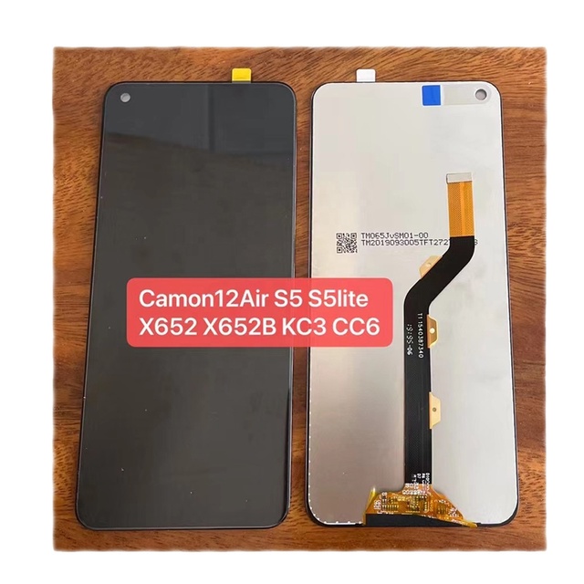 Mobile Phone Touch Screen for Tecno Camon 12 Air S5 S5 Lite X652 X652B Kc3 Cc6 Screen Replacement KN SELL FAST SHIPPING