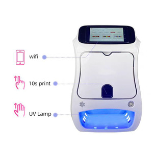 เครื่องพิมพ์ลายเล็บอัตโนมัติแบบพกพาใหม่ ออลอินวัน พิมพ์ลายมือถือ มินิ UV เชิงพาณิชย์ 3 มิติ Sunwin ระบายสี 1 ปี - Product Image 5