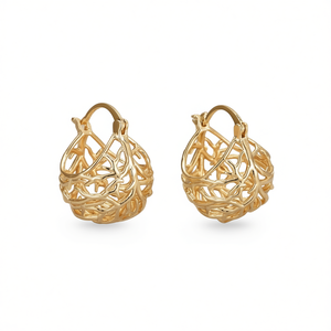 Orecchini a Cerchio E2489 in Lega di Zinco, Gioielli Unisex alla Moda - Product Image 1