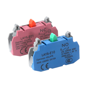 สวิตช์กดแบบมีไฟ LAY6F-10D ขนาด 22 มม. แบบโลหะ พร้อมไฟ LED ล็อคตัวเองได้ รีเซ็ตได้ ป้องกันแรงกระแทก กระแสไฟ 10A 1NO พลาสติก LAY - Product Image 3