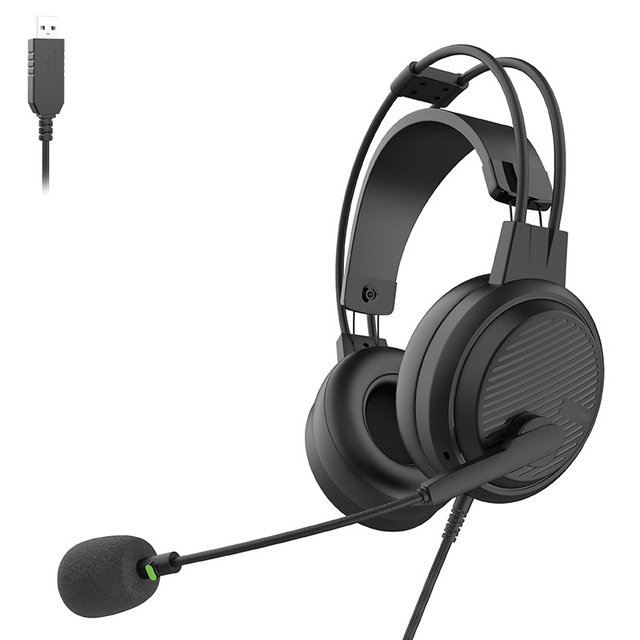 Wired USB Headset for English Exam Listening and Speaking Dialogues Equipped with Microphone for Recording and Voice Input