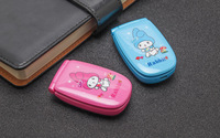 Téléphone à clapet DOOV Mini Clavier pour enfants Clavier Qwerty rose mignon Écran TFT GSM 1,44 pouces Batterie 500-999 mAh Espagnol Français