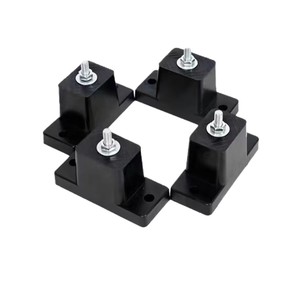 Almohadillas de Goma para Amortiguación de Vibraciones de Aire Acondicionado, Base para Unidad Exterior de Tipo Split Montada en Pared, Soporte de Absorción de Impactos - Product Image 1