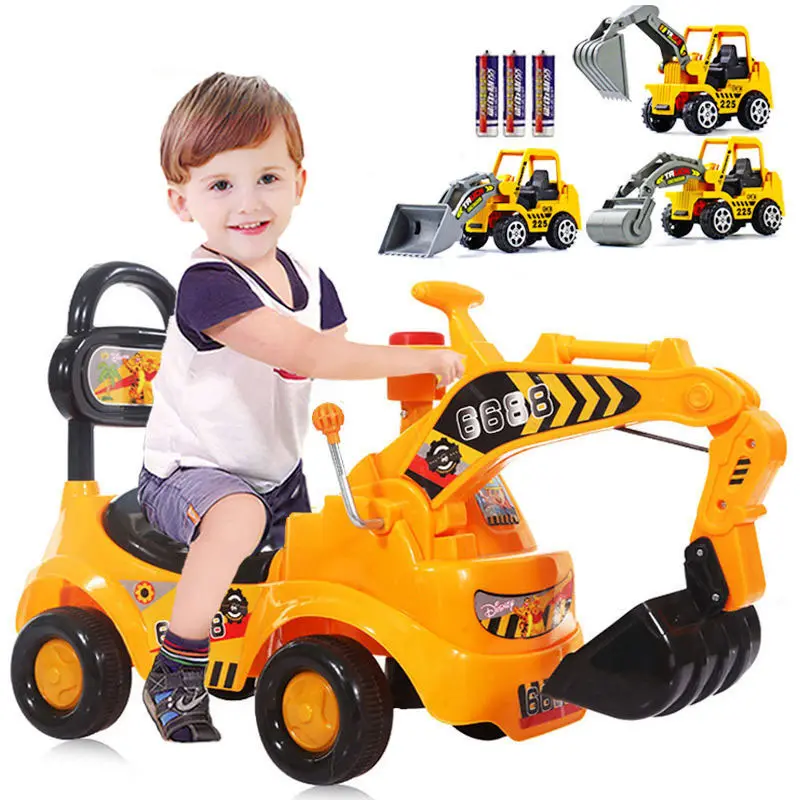 Chenque Hot Children Kids music and lights Ride on Excavator toy car for Baby Gift