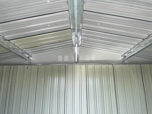 Abri <span class=keywords><strong>de</strong></span> jardin métallique 10x5 pieds avec <span class=keywords><strong>porte</strong></span> coulissante, <span class=keywords><strong>toit</strong></span> en pente, étanche <span class=keywords><strong>et</strong></span> antirouille, pour rangement extérieur DIY - Product Image 6