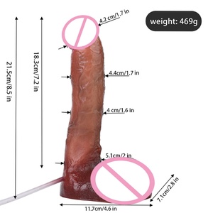 FAAK Realistic Squirting Penis Silicone Ejaculation Large Realistic <b>Dildo</b> With Strong Sucker Wholesale Anal Sex Toys for Women - Product Image 2
