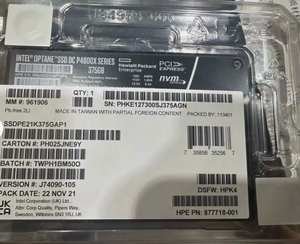 قرص صلب SSD جديد من سلسلة HPE Optane P4800X بسعة 375 جيجابايت U.2 NVMe طراز 877718-001 SSDPE21K375GAP1 عالي الأداء لمراكز البيانات من HPE - Product Image 3