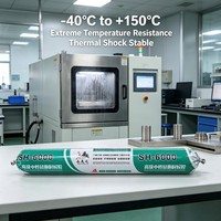 Scellant silicone neutre non corrosif, haute adhérence et élasticité, résistant aux intempéries, pour usage en construction, portes et fenêtres, 300ml/500ml