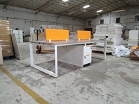Cadre de table de travail de bureau moderne en métal sur mesure avec revêtement en poudre, pieds fabriqués en usine pour hôtels et coworkings