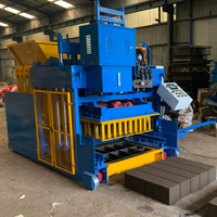 Machine de fabrication de briques et de blocs hydraulique semi-automatique intelligente RPT10-15 avec système PLC, moulage en 15-20 secondes