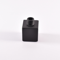 Golden Fournisseur 50ml Bouteille vide unique de diffuseur d'anche noir mat avec boîte personnalisée pour l'emballage d'huile de parfum