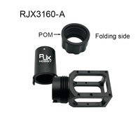 Connecteur de bras pliable pour drone UAV RJX 30 mm, joint de tube multicoptère, pièces de rechange en aluminium CNC pour cadre de drone UAV