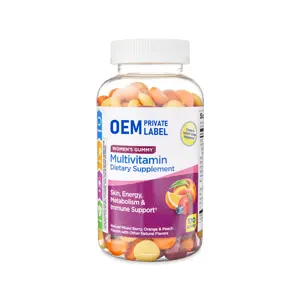 Kadın günlük Multivitamin Gummies cilt, enerji, metabolizma ve bağışıklık desteğini desteklemek için Multivitamin, biyotin ve kalsiyum içerir