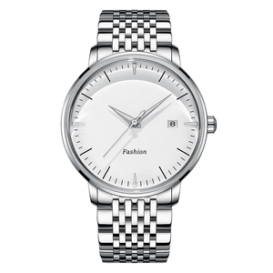 Simple business automatic <b>mechanical</b> <b>watch</b> for men with steel strap waterproof skeleton design - Product Image 2