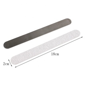<span class=keywords><strong>Lime</strong></span> à ongles à base de métal à bord rond et longue bande remplie de papier de verre zèbre 100/150/180/240 grains <span class=keywords><strong>lime</strong></span> à ongles jetable à peler et à coller - Product Image 4