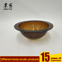 Présentoir en acrylique personnalisé de luxe, moderne, écologique et recyclable, gris transparent, pour clôture de type dôme, résistant à l'eau, pour usage intérieur