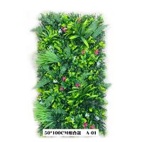 Dernier modèle de mur végétal artificiel moderne et écologique, 50 cm x 100 cm, résistant aux UV, fausse haie, plantes de jardin d'extérieur pour