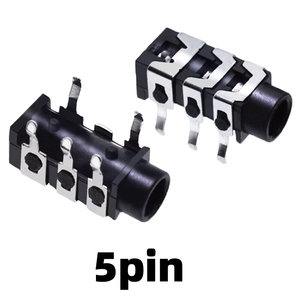 PJ-313 ช่องเสียบแจ็คเสียงสเตอริโอ 3.5 มม. 4 ขั้ว, ตัวเลือกแบบ SMT 5 ขา หรือ 6 ขา, ขั้วต่อ TRRS พร้อมช่องไมโครโฟน - Product Image 3