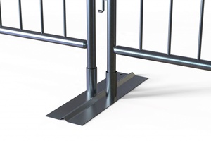 OEM Taşınabilir Paslanmaz Çelik Su Doldurulabilir Sarı Kalabalık Bariyeri Açık Hava Etkinlikleri İçin Düşük Fiyatlı Geçici Yol Trafik Bariyeri - Product Image 4