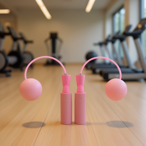 Corde à sauter sans cordon Hb Sport 25 cm rose pour l'entraînement physique - Product Image 3