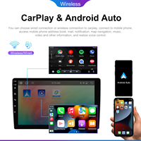 Podofo 9 pouces Android autoradio sans fil Carplay/Android Auto 4 + 64G pour Dodge Avenger 2008-2010 GPS WiFi FM RDS OEM Autoradio