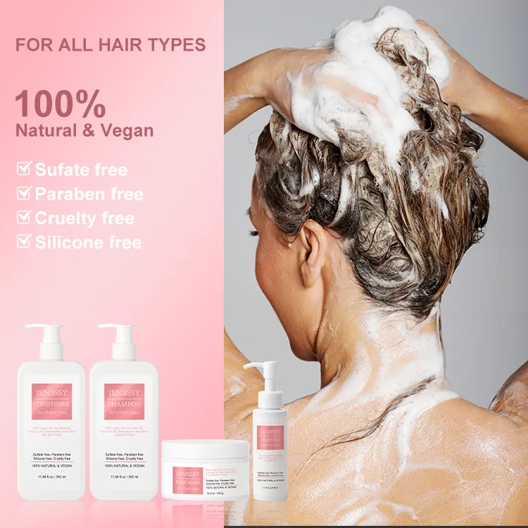 Best Professional Customized Natural Hair Growth Biotin Sulfate Free Shampoo And Conditioner Private Label For Hair Care Sets