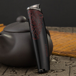 JOFI Metal <b>Lighter</b> Black Gold <b>Windproof</b> Refillable Cigar Accessory Portable Outdoor Use - Product Image 3