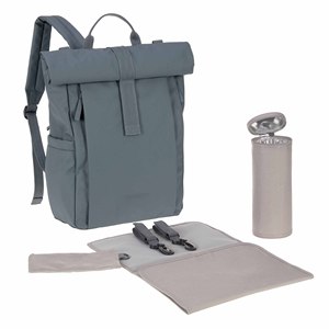 Zaino per mamma con stampa fasciatoio borsa per pannolini con attacco passeggino e portabottiglie per genitori in movimento - Product Image 1