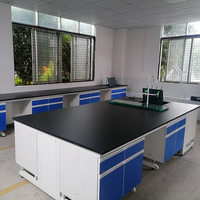 Plan de travail en résine phénolique résistant aux produits chimiques et physiques, table de travail, équipement de laboratoire, banc de laboratoire, rangement