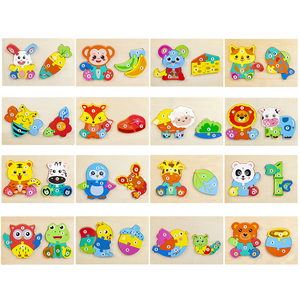 Puzzle 3D Personalizzato con Animali e Cibo Blocchi Numerici Giochi <span class=keywords><strong>di</strong></span> Cognizione e <span class=keywords><strong>Intelligenza</strong></span> Giocattoli Educativi per Bambini Ragazzi e Ragazze - Product Image 5