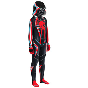 Costume de cosplay pour adulte Miles <span class=keywords><strong>Morales</strong></span>, super-héros, film et télévision, combinaison en spandex, combinaison Spiderman pour enfants, garçons, Halloween Kig - Product Image 5