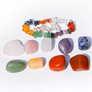 Venta al por mayor de cristal natural 7 Chakra colgante de cuarzo rosa corazón <span class=keywords><strong>punto</strong></span> Hexagonal para regalos - Product Image 6
